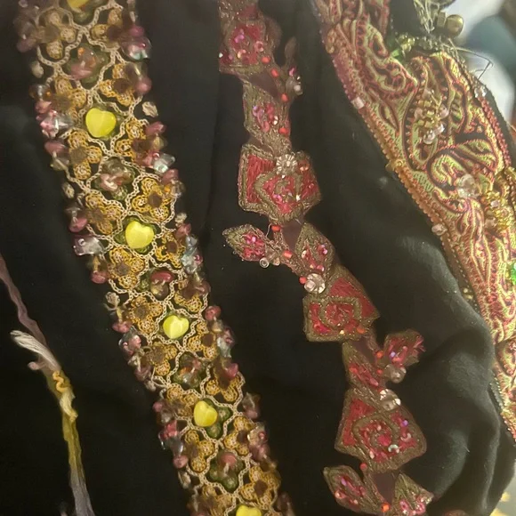 Vintage Mary Frances beaded purse sequin silk crossbody bags - Picture 11 of 12